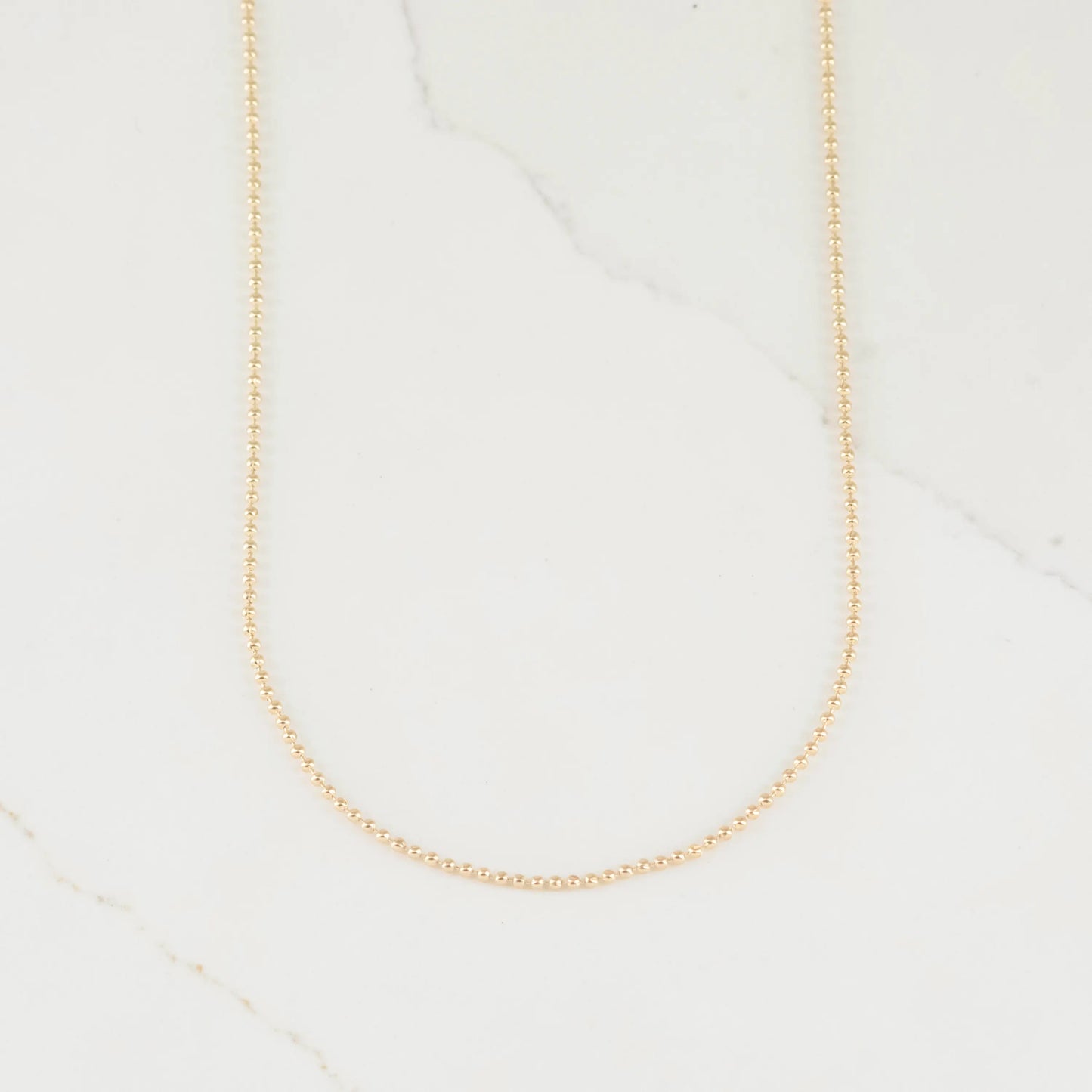 CADENA MILITAR 1MM-60CM - Oro laminado 18k