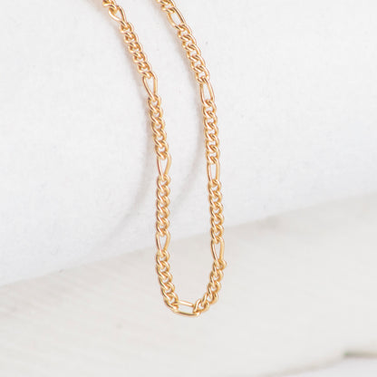 CADENA CARTIER 7X1 1.5MM-45CM - Oro laminado 18k