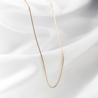 CADENA VENECIANA 1MM-45CM - Oro laminado 18k