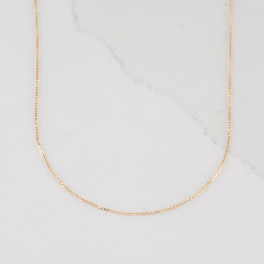 CADENA VENECIANA 1MM-45CM - Oro laminado 18k