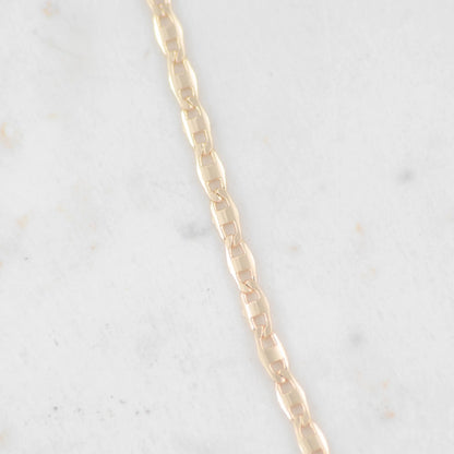 CADENA ESCALERA ESPEJO 2MM-45CM - Oro laminado 18k