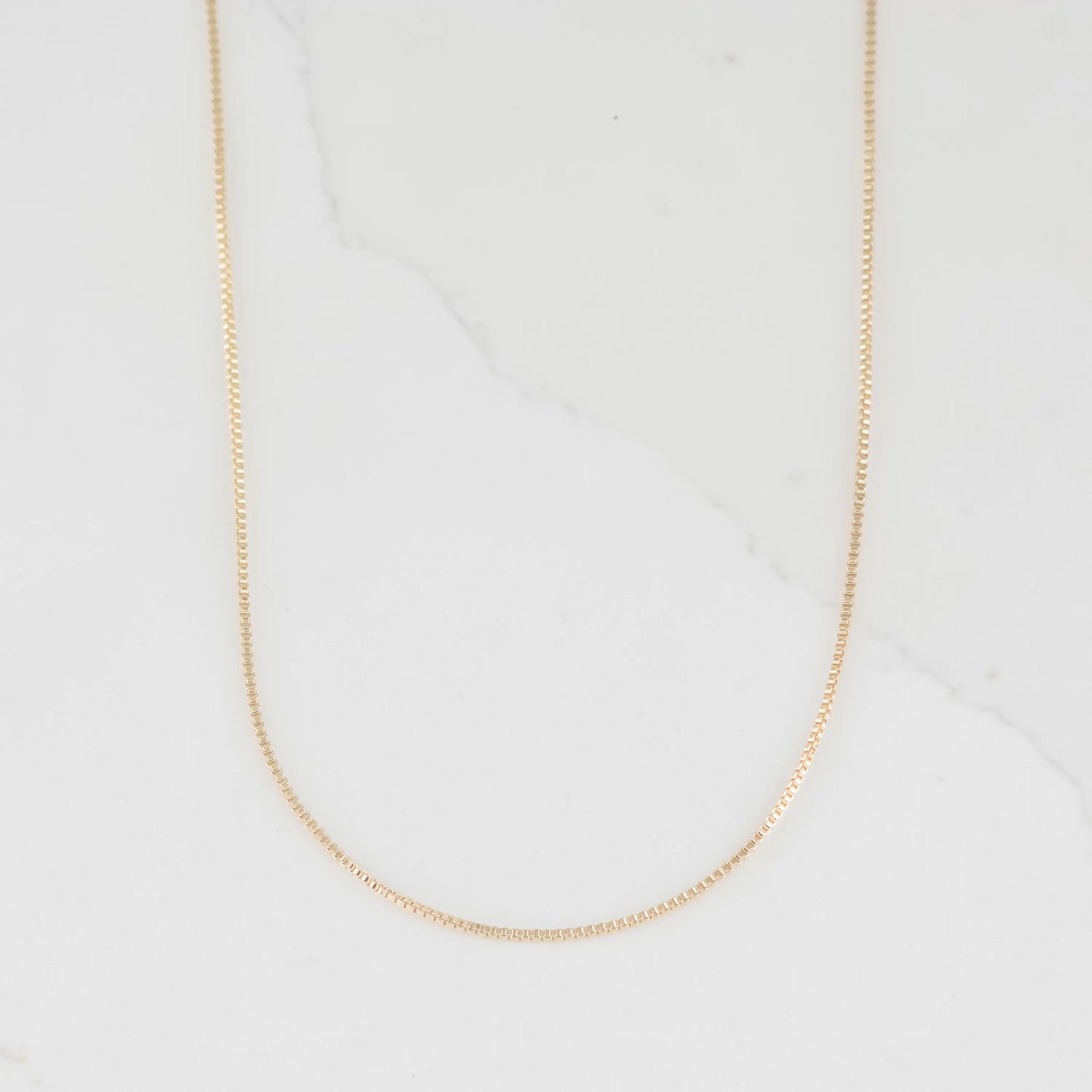 CADENA VENECIANA SEMIGRUESA 1MM-50CM - Oro laminado 18k