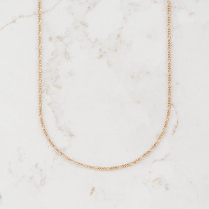 CADENA 3X1 MINI 1.5MM-60CM - Oro laminado 18k