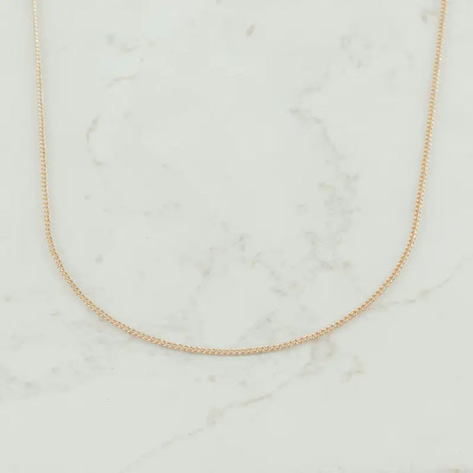 CADENA CUBANA MINI 1.5MM-60CM - Oro laminado 18k