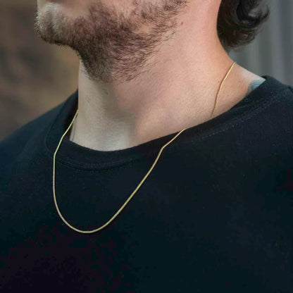 CADENA CUBANA MINI 1.5MM-60CM - Oro laminado 18k