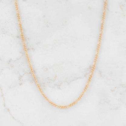 CADENA 3X1 CÍRCULO 1.5MM-60CM - Oro laminado 18k