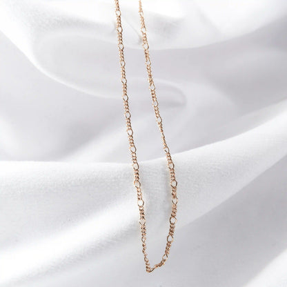 CADENA 3X1 CÍRCULO 1.5MM-60CM - Oro laminado 18k