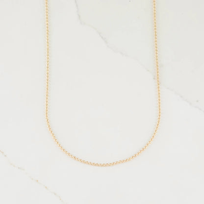 CADENA MILITAR 1MM-60CM - Oro laminado 18k