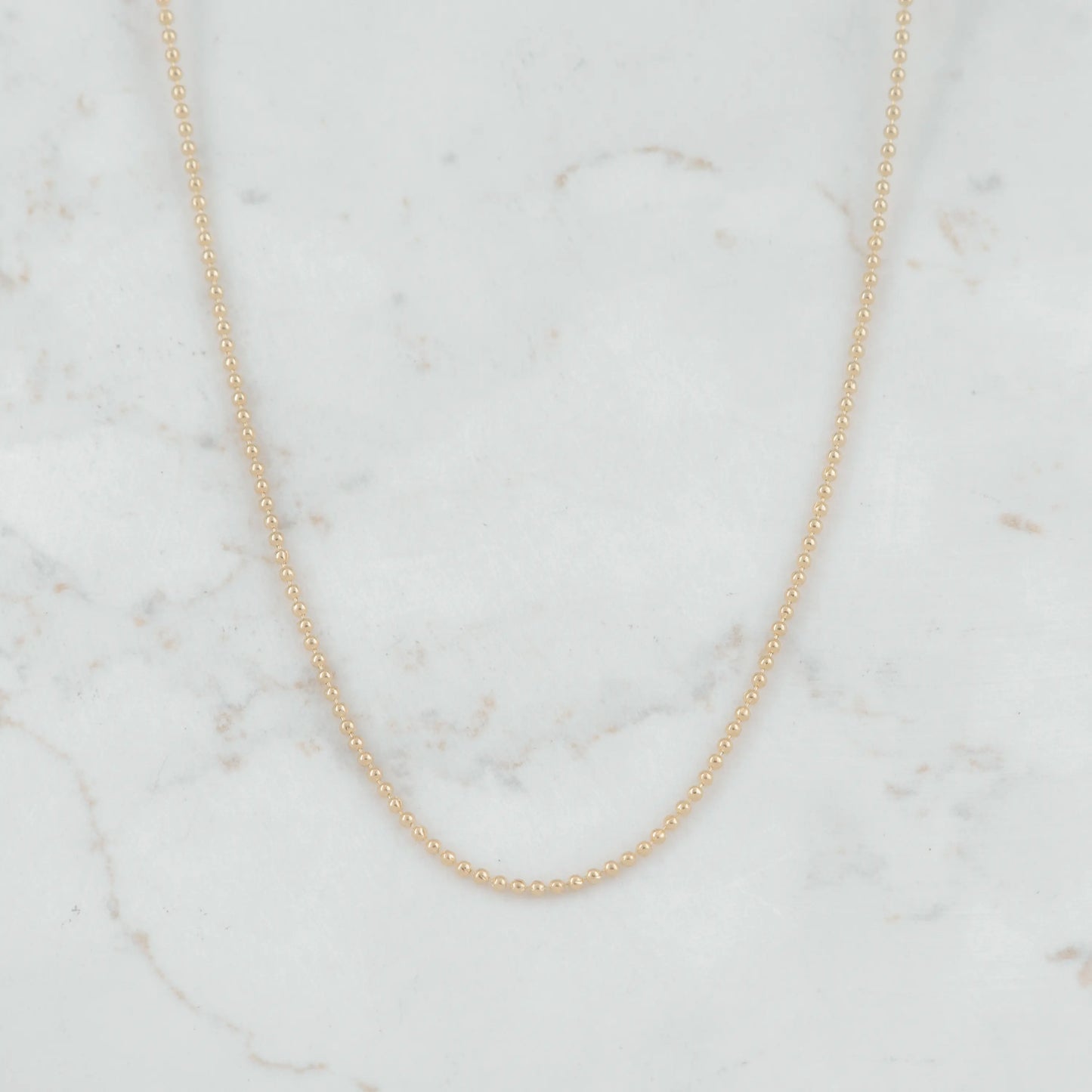 CADENA MILITAR 1MM-60CM - Oro laminado 18k