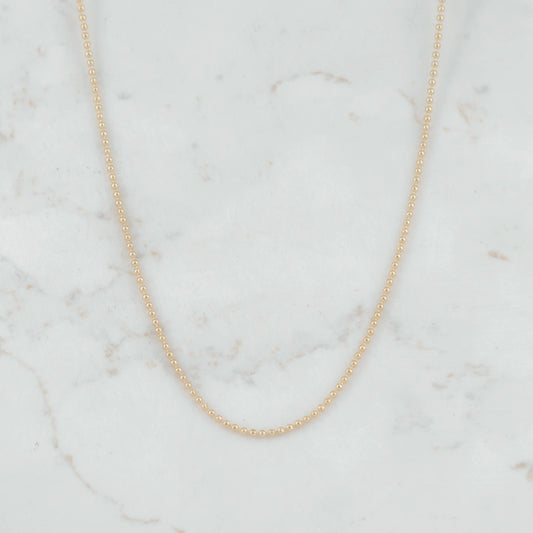 CADENA MILITAR 1MM-60CM - Oro laminado 18k