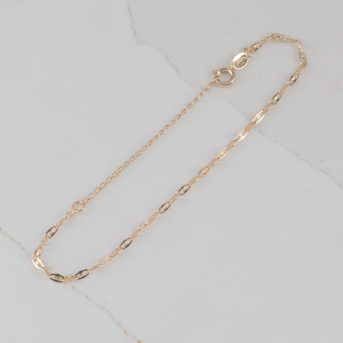 PULSERA ESCALERA CRUZADA 2.5MM - Oro laminado 18k