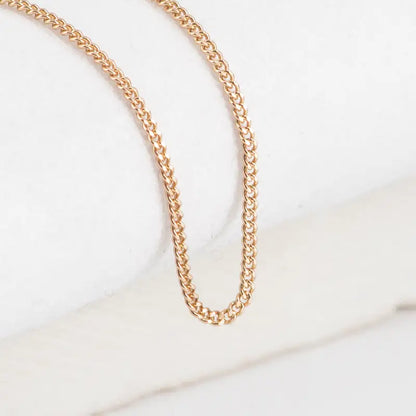 CADENA CUBANA MINI 1.5MM-60CM - Oro laminado 18k